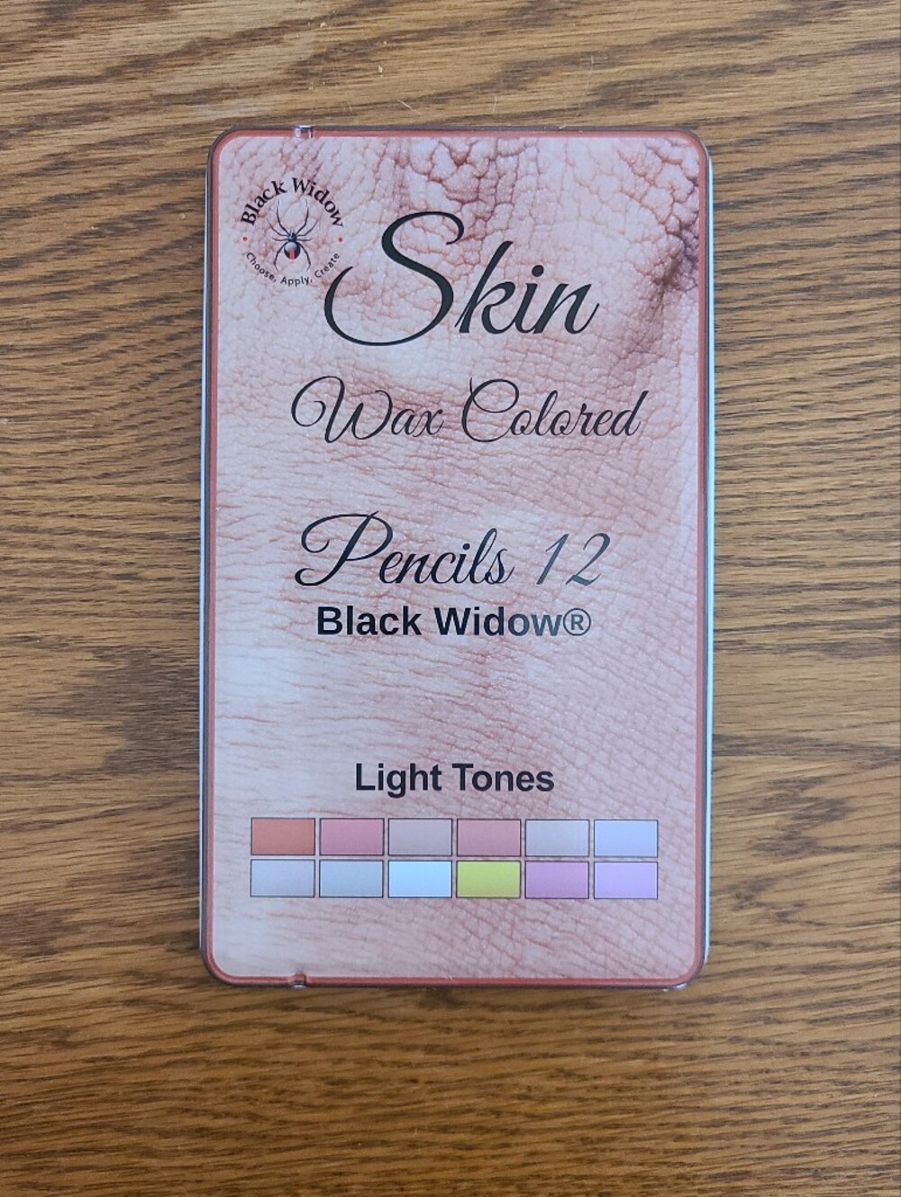 Black Widow Skin Tone Colored Pencils